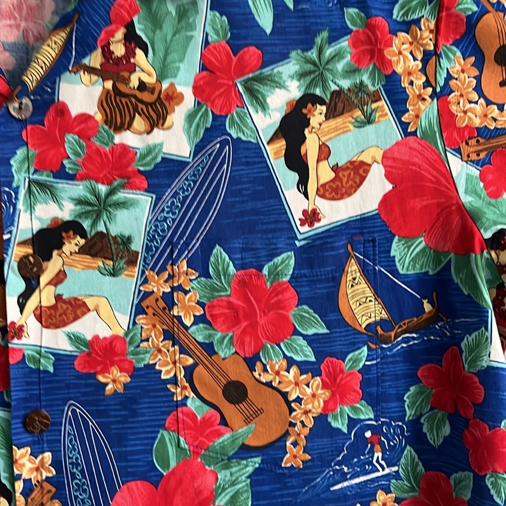Colorful Hawaiian short sleeve shirt - Picture 3 of 8